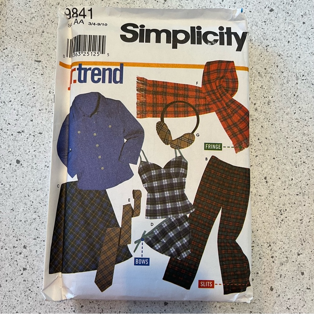 Simplicity Vintage y2k Sewing Patterns